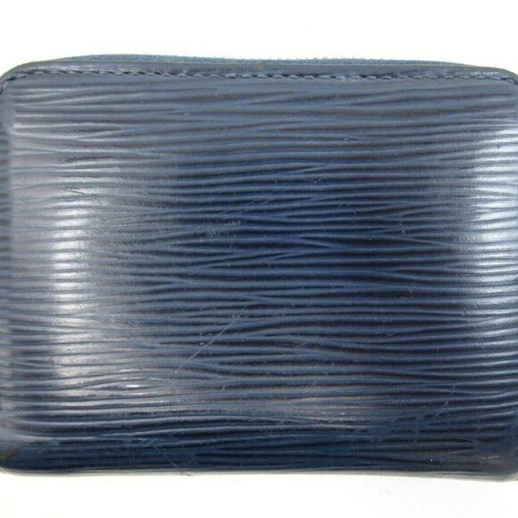 Louis Vuitton Epi Zippy Coin Purse M60384 Wallet Navy Leather - Picture 2 of 11